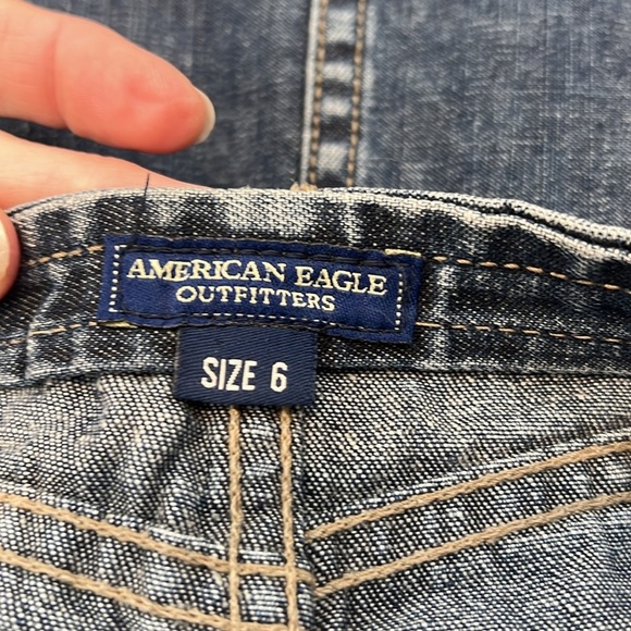 American Eagle Outfitters Blue A-line Mini Skirt size 6. In perfect condition! - Picture 4 of 5